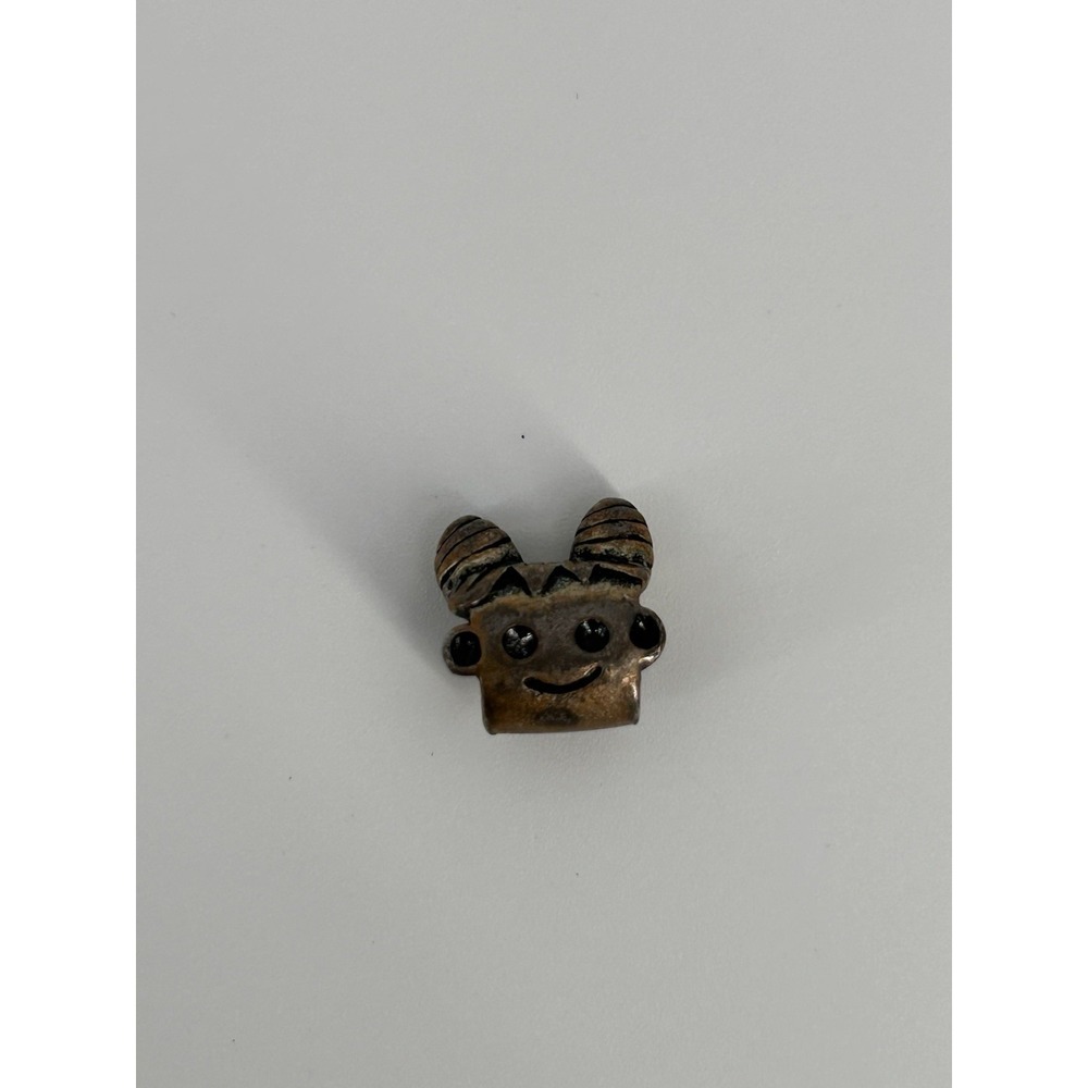 Vintage Sterling Silver Smily Face Bracelet Charm Stamped 925